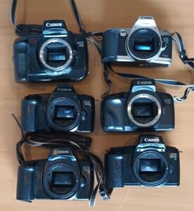 6x Non Working Canon EOS SLR 35mm Film Cameras For Parts Only
