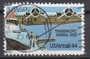 USA gestempelt perfekt Rundstempel Vollstempel Airmail Flugzeug Post / 14303 - Bild 1 von 1