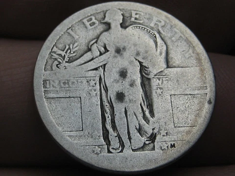 Dateless Silver Standing Liberty Quarter, Type 1 Variety Minted in 1916 and 1917 Cover