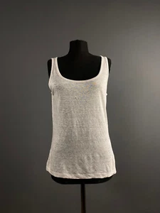 Malo Damen weiß elfenbein Leinen Ärmel Bluse Shirt Tank Top Tee Gr. 44 - Bild 1 von 6