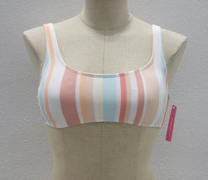 Xhilaration Juniors' Scoop Neck Bralette Bikini Swimsuit Top - Size Medium 4-6 - Picture 1 of 11