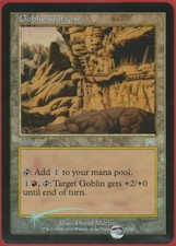 X 1 goblin burrows/terriers goblins foil english mtg magic mp onslaught