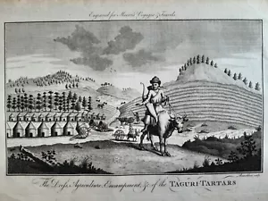 Clothing, Agriculture, Customs, Tartary Russia/ Etching Henry Moore 1790 - Picture 1 of 3