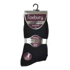 DAMEN FOXBURY DIABETIKERSOCKEN SCHWARZ SK 563 - Bild 1 von 3