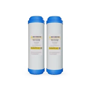 Calcium, Magnesium TDS Hardness Reduction Water Softening Cation Resin 2 Filters - Picture 1 of 8