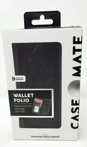 Case-Mate Wallet Card Folio Leather Case for Samsung Galaxy Note10 Note 10 Black - Picture 1 of 5