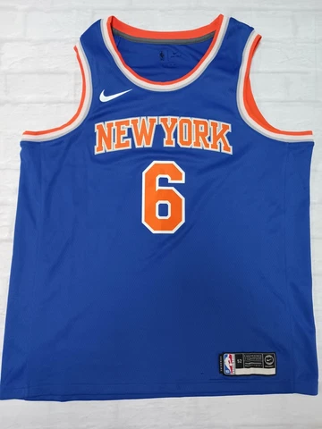 NIKE NBA New York Knicks Jersey 6 Porzingis in Blue Size 52/XL Cover