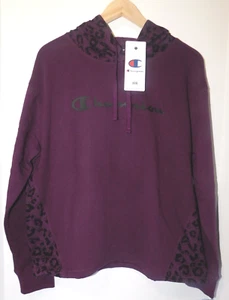CHAMPION Women Hoodie Sweatshirt Purple SIZE Small Cotton Polyester Pullover NEW - Picture 1 of 3