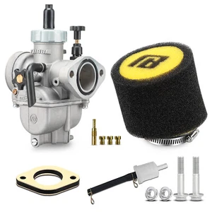 NIBBI PE17mm Flange Carburetor w/ Filter Kit For 80cc-100cc Dirt Pit Bike Taotao - Bild 1 von 11