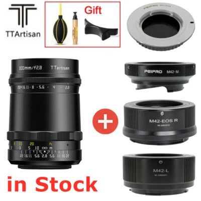 TTArtisan 100mm F2.8 Soap Bubble BOKEH Lens for M42 Canon Nikon Sony Fuji Leica - Image 1 of 4