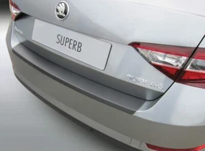 REAR BUMPER SCRATCH PROTECTOR BLACK for SKODA SUPERB 4DR SALOON 6.15> RBP864 - Picture 1 of 3