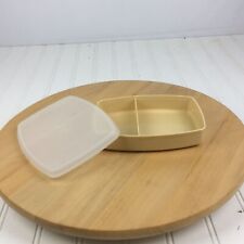 Tupperware Packette Divided Lunch Snack Container With Seal Lid  #813-3 814-3USA