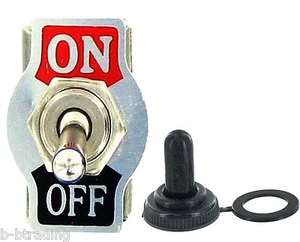 H.D 20A 125V DPST 4 Terminal ON/OFF Toggle Switch w/Waterproof Boot 66-1804-5001 - Picture 1 of 8