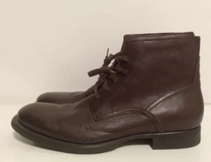 Calvin Klein Men's Ceaser Ankle Dark Brown Leather/Calf Size 10 M - Picture 1 of 11