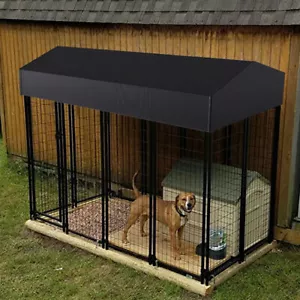 L XL XXXL Dog Run Kennel Outdoor Dog Pen House with Premium Umbrella-Grade Roof - Picture 1 of 19