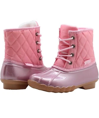 Botas de chuva impermeáveis Apakowa infantil meninas pato tamanho 6 meninas - Imagem 1 de 4