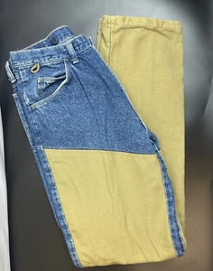 Vintage Wrangler Rugged Wear Jeans Men's 32 x 34 Blue Brush Pants Workwear - Picture 1 of 10