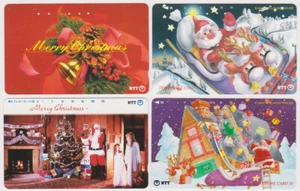 LOT 4 télécartes JAPON / NTT - NOEL - CHRISTMAS JAPAN phonecards - WEIHNACHTEN 1 - Picture 1 of 1