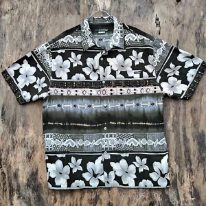 Rusty Mens XL Shirt Aloha Tropical Hawaiian Polynesian Island Button Front - Picture 1 of 7