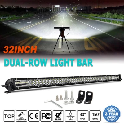 Combo de barra de luz LED de 1200 W 32 pulgadas para tractor Jeep ATV 4x4x4 todoterreno Foto 1 de 4