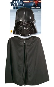 Child Kids Star Wars Darth Vader Cape & Mask Set Book Week Fancy Dress Costume - Picture 1 of 1