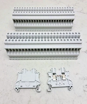 50 Pack Siemens 8WH1000-0AG00 Feed-Through Type Terminal Block Gray 4mm - Image 1 of 4