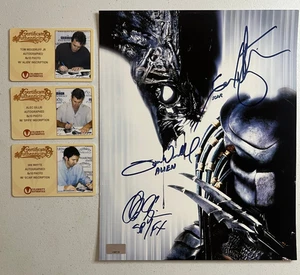 Alec Gillis Tom Woodruff Jr. Ian Whyte Signed 8x10 Photo AVP Autograph Auto CA - Picture 1 of 6