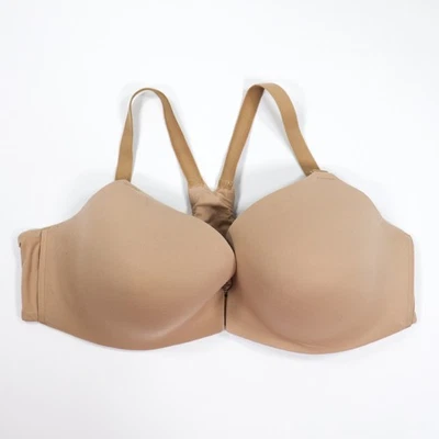 Soma Enbliss Bra Size 42C Front Close Racerback TShirt Soft Beige Underwire EUC - Image 1 of 4