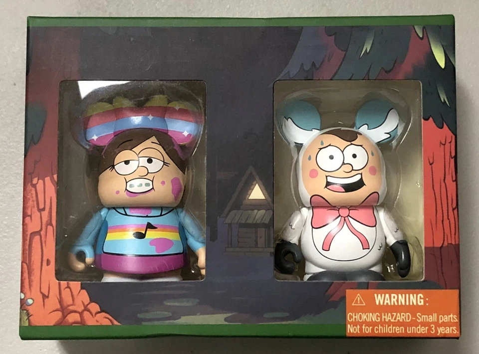 Disney Vinylmation 3" Gravity Falls Dipper Mabel conjunto edição limitada de 1000 - Imagem 1 de 3