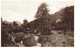 Fir Tree Island Bettws-Y-Coed Wales Betws-y-Coed Postkarte - Bild 1 von 2