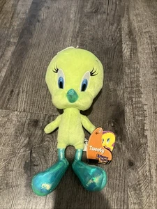 Tweety Bird Warner Bros Looney Tunes Bird Back In Action Green Plush 2003 NWT - Picture 1 of 11