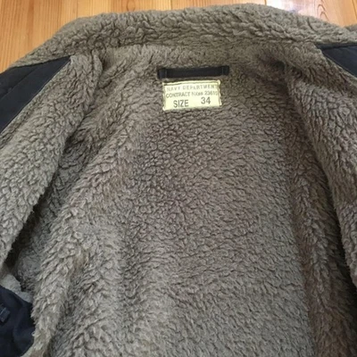 Buzz Rickson's N-1 Deck Jacket Alpaca Lined XS Japan Made Vintage - Image 1 of 4