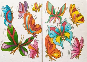 Art Folding Greeting Card Flap Card Butterflies I Love You - Picture 1 of 2