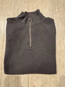 Suéter Rodd & Gunn 1/4 Cremallera Pullover Manga Larga Algodón Cuello Simulado Para Hombres M - Imagen 1 de 12