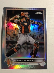 2022 Topps Chrome Refractor Buster Posey San Francisco Giants 95 - Picture 1 of 1