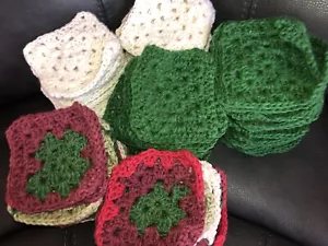 Lot of 91 - 5 1/2” Crochet GRANNY SQUARES Afghan Throw Blanket Blocks - Multi - Picture 1 of 4