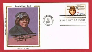 C99 Colorano Silk FDC Cover    Blanche Stuart Scott              GET 4 PAY FOR 3 - Picture 1 of 1
