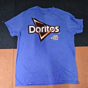Doritos Cool Ranch Chips Adult T-Shirt Large Blue Short Sleeve Graphic Print L3a - Picture 1 of 8