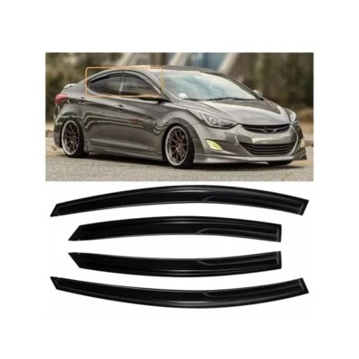 OEM Genuine Hyundai Elantra 2011-2016 Window Visors Sun Rain Guards Deflectors ɥ - Image 1 of 4