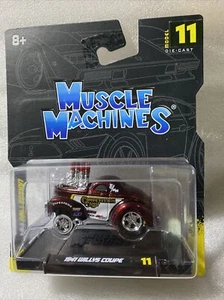 Maisto Muscle Machines 1941 Willys Coupe Gasser Diecast 1:64 Red - Picture 1 of 6