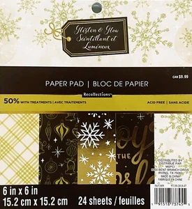 Recolletions Sammelalbum Papier Block 6 x 6 in 24 Blatt - Bild 1 von 1