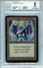MTG Alpha Throne of Bone BGS 8.0 (8) NM/MT  Magic Card Amricons 4888