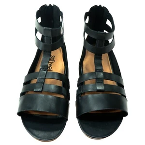 Softwalk Sandal Size 5 M Gladiator Black Leather Cazadero Comfort Womens NIB New - Picture 1 of 14