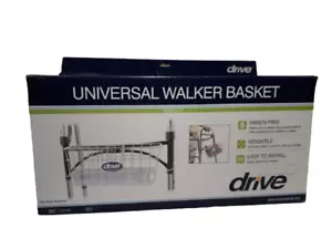 Drive Universal Rollator Korb, freihändig, vielseitig, einfach zu installieren, weiß - Bild 1 von 6