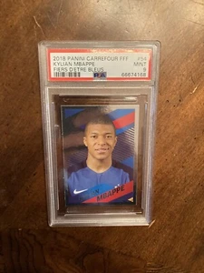 2018 Panini Carrefour FFF Fiers D'etre Bleus #54 Kylian Mbappe France PSG PSA 9 - Picture 1 of 4