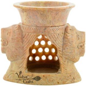 Oil Burner Lion Design Aroma Oil Diffuser/burner Aromatherapy Item Carvd by Hand - Picture 1 of 3