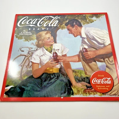 2004 COCA-COLA 16 MONTH CALENDAR Coke Coca-Cola Advertising Retro Images - Image 1 of 4