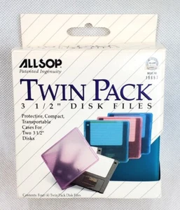 Twin Pack 3 1/2” Disk Files Protective, Compact, Transportable Cases - Picture 1 of 7