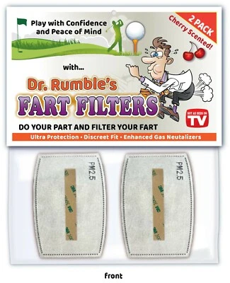 PRIVATE LABEL Golfer FART FILTER Joke Gag Golf Ball Funny Dad Birthday Gift CHERRY AIR PM2.5