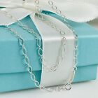 16" Tiffany & Co Oval Link Chain Necklace in Sterling Silver AUTHENTIC